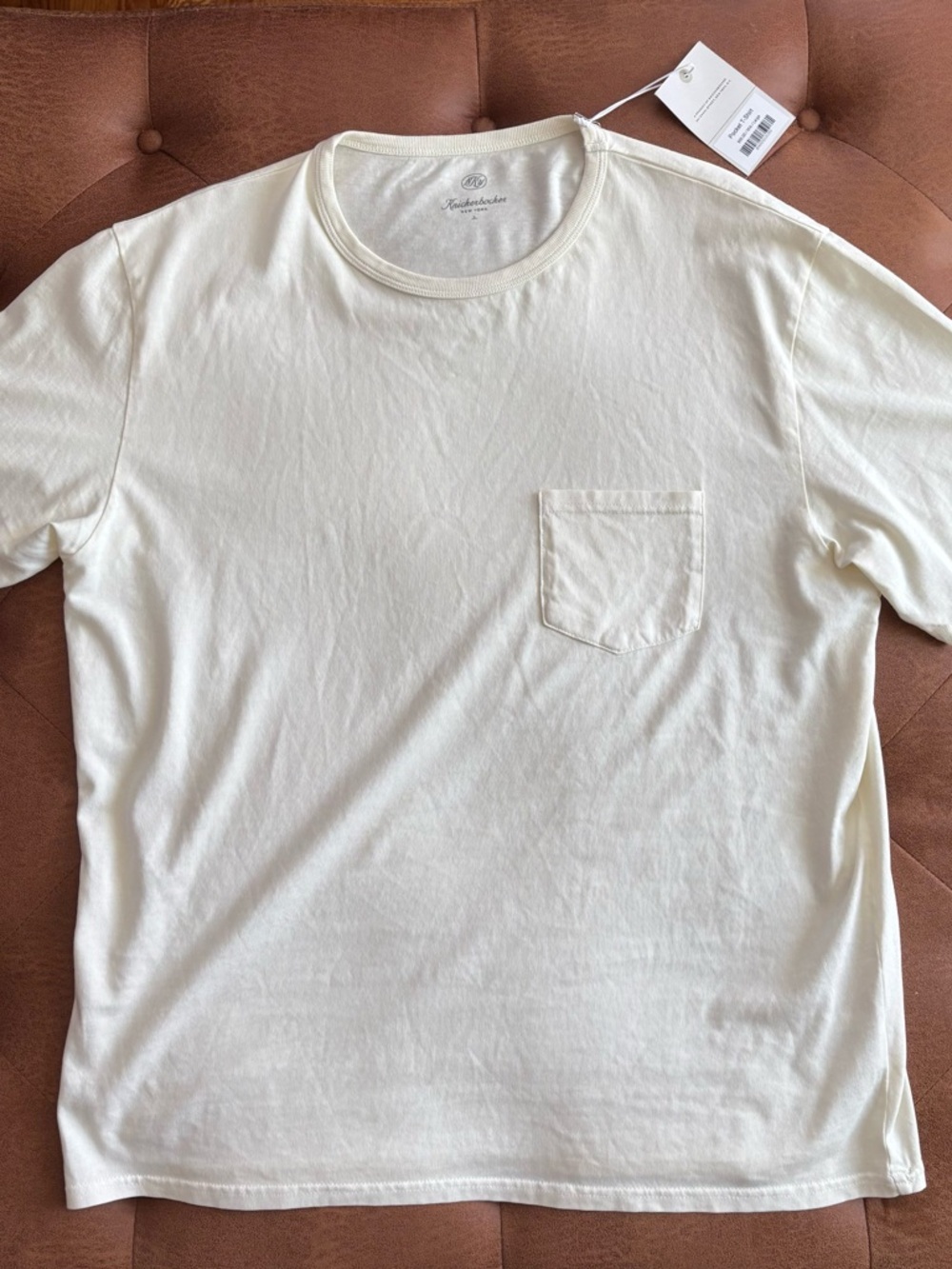 Knickerbocker New York Men’s “Milk” Short Sleeve Tee - Large